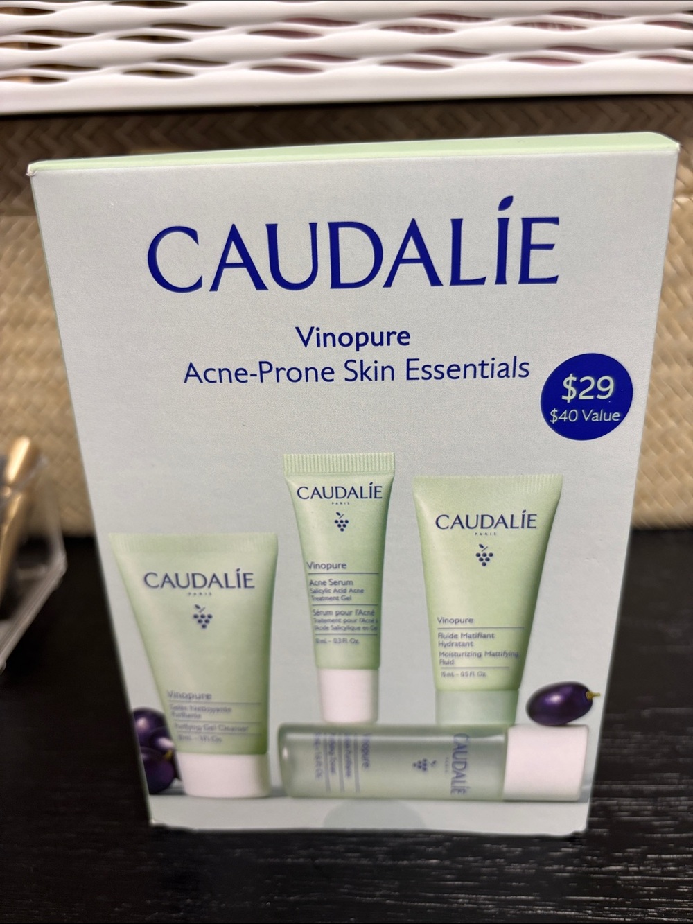 Caudalie Vinopure Acne-Prone Skin Essentials - 4 steps